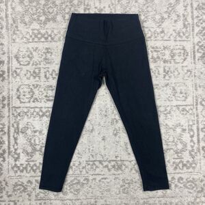 Aerie Leggings Chill Play Move Womens Leggings Black Ankle Bows Size Medium